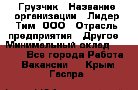 Грузчик › Название организации ­ Лидер Тим, ООО › Отрасль предприятия ­ Другое › Минимальный оклад ­ 14 000 - Все города Работа » Вакансии   . Крым,Гаспра